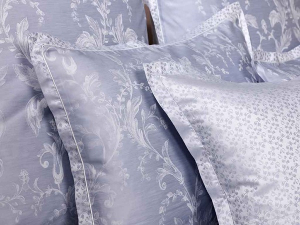 «GRACIE» 9017-0211 french-blue. Постельное белье Mako-Brokat-Damast (Мако -Брокат-Дамаст). 100% Хлопок. ТМ «Сurt Bauer», Германия