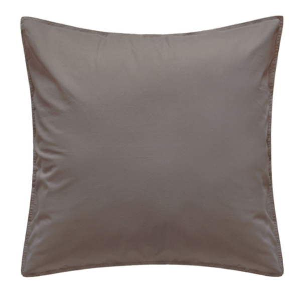 «SOFT SILK SATEEN» умбра. Наволочка 100% Хлопок. Софт-Сатин. ТМ «Luxberry» (Люксберри)