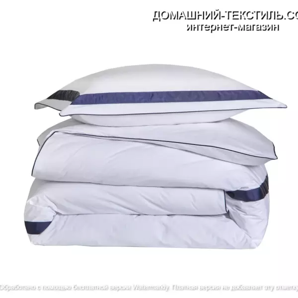 EGERIE BLUE CORINTH. Комплект постельного белья 100% Хлопок-Перкаль. Blanc des Vosges, Франция. ДОМАШНИЙ-ТЕКСТИЛЬ.COM интернет-магазин (5)