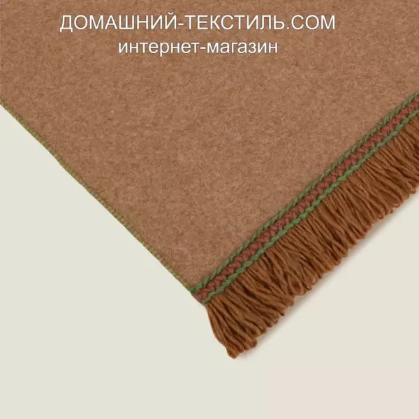 Frati SOFT BAMBOO BISCOTTO с тесьмой Matisse желто-коричневый Плед Бамбук-Полиэстер Frati Home Италия ДОМАШНИЙ-ТЕКСТИЛЬ.COM (1)