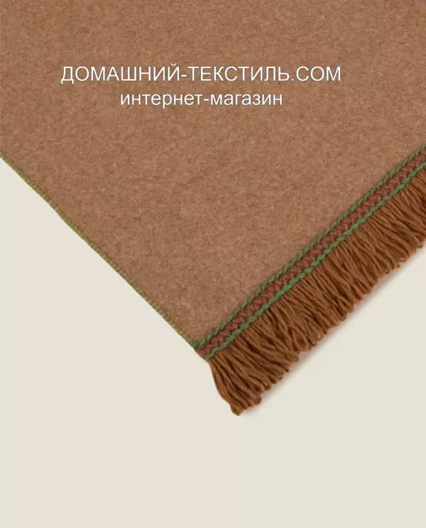 Frati SOFT BAMBOO BISCOTTO с тесьмой Matisse желто-коричневый Плед Бамбук-Полиэстер Frati Home Италия ДОМАШНИЙ-ТЕКСТИЛЬ.COM (1)