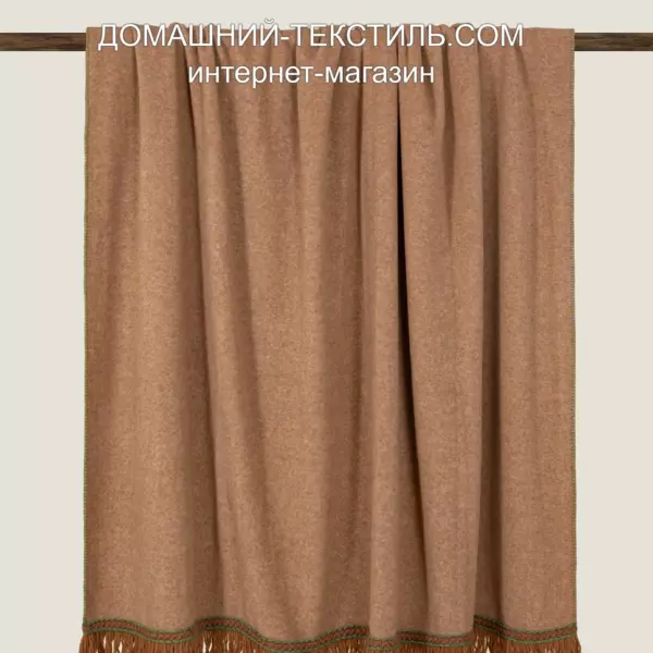 Frati SOFT BAMBOO BISCOTTO с тесьмой Matisse желто-коричневый Плед Бамбук-Полиэстер Frati Home Италия ДОМАШНИЙ-ТЕКСТИЛЬ.COM (3)