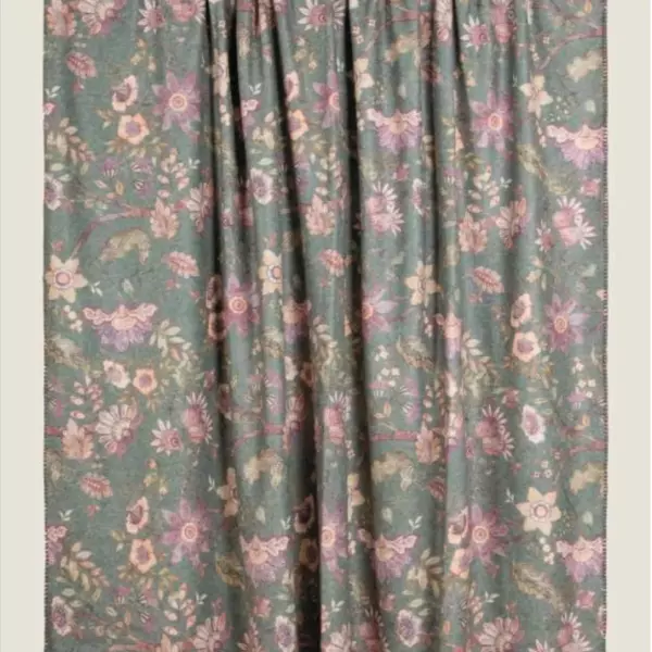 Frati SOFT BAMBOO ENGLISH MORRIS GREEN зеленый 150х200 Плед Бамбук-Полиэстер Frati Home Италия ДОМАШНИЙ-ТЕКСТИЛЬ.COM интернет-магазин (1)