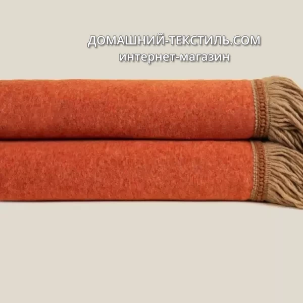 Frati SOFT BAMBOO APRICOT с тесьмой BRIGITTE оранжевый Плед Бамбук-Полиэстер Frati Home Италия ДОМАШНИЙ-ТЕКСТИЛЬ.COM интернет магазин (2)