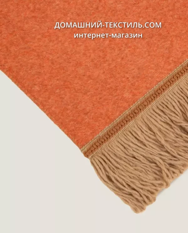 Frati SOFT BAMBOO APRICOT с тесьмой BRIGITTE оранжевый Плед Бамбук-Полиэстер Frati Home Италия ДОМАШНИЙ-ТЕКСТИЛЬ.COM интернет магазин (3).