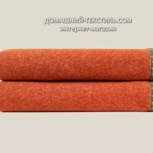Frati SOFT BAMBOO APRICOT с тесьмой COCO оранжевый Плед Бамбук-Полиэстер Frati Home Италия ДОМАШНИЙ-ТЕКСТИЛЬ.COM интернет магазин (2)