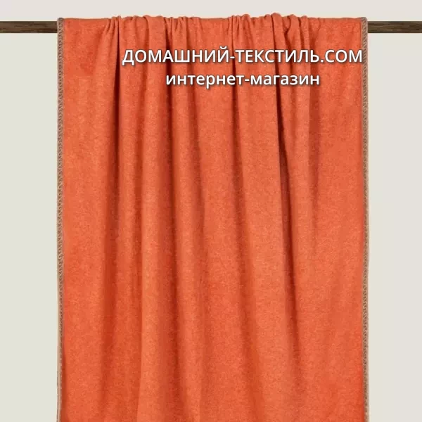 Frati SOFT BAMBOO APRICOT с тесьмой COCO оранжевый Плед Бамбук-Полиэстер Frati Home Италия ДОМАШНИЙ-ТЕКСТИЛЬ.COM интернет магазин (3)