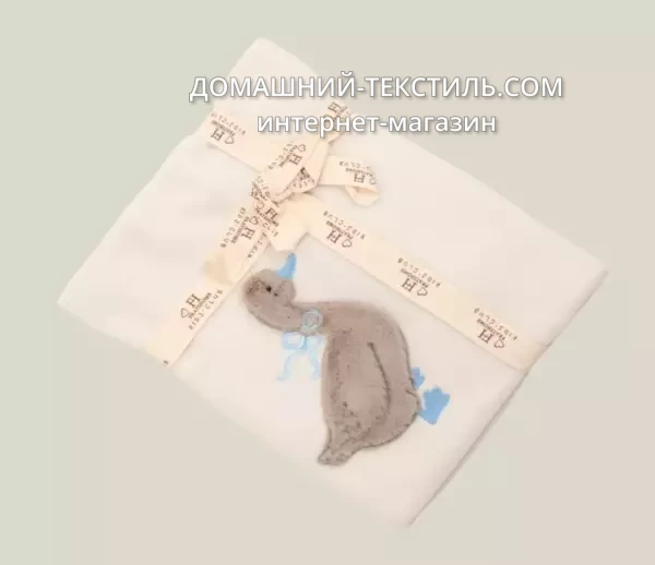 Little BLUE DUCK кремовый Детский плед Бамбук-Полиэстер Frati Home Италия ДОМАШНИЙ-ТЕКСТИЛЬ.COM интернет-магазин (1)