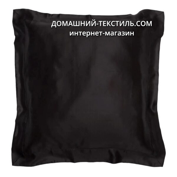 GIN BLACK черный. Наволочка 100% шелк Mulberry Gingerlily Англия-Китай ДОМАШНИЙ-ТЕКСТИЛЬ.COM